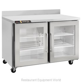 Traulsen CLUC-48R-GD-WTLL Refrigerated Counter, Work Top