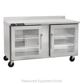 Traulsen CLUC-60R-GD-WTLR Refrigerated Counter, Work Top