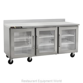 Traulsen CLUC-72R-GD-WTLLL Refrigerated Counter, Work Top