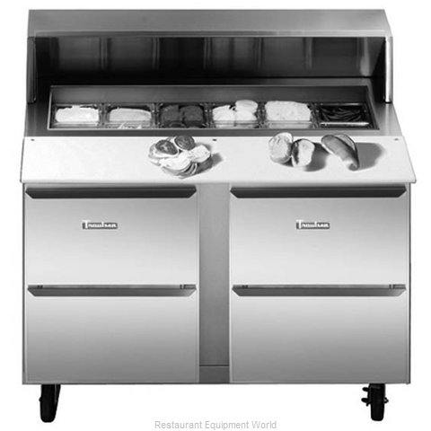 Traulsen UPT7218-DD Refrigerated Counter, Sandwich / Salad Top