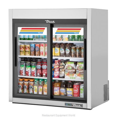 True GDM-09-SQ-S-HC-LD Display Case, Refrigerated, Countertop