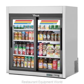 True GDM-09-SQ-S-HC-LD Display Case, Refrigerated, Countertop