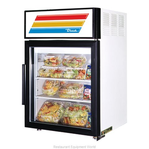True GDM-5 Countertop Cooler Glass Door Merchandiser - 5 cu ft
