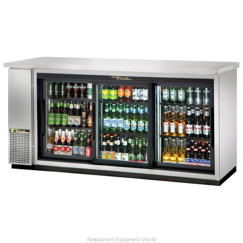 True TBB-24-72G-SD-S-HC-LD Back Bar Cabinet, Refrigerated