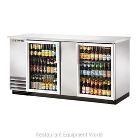 True TBB-3G-S-HC-LD Back Bar Cabinet, Refrigerated