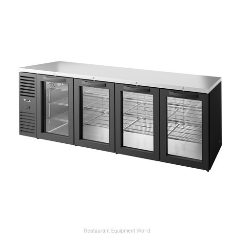 True TBR108-RISZ1-L-B-GGGG-1 Back Bar Cabinet, Refrigerated