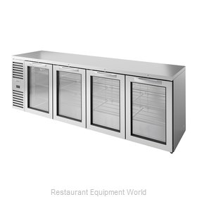 True TBR108-RISZ1-L-S-GGGG-1 Back Bar Cabinet, Refrigerated