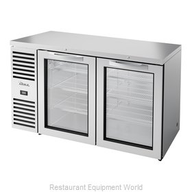 True TBR60-RISZ1-L-S-GG-1 Back Bar Cabinet, Refrigerated