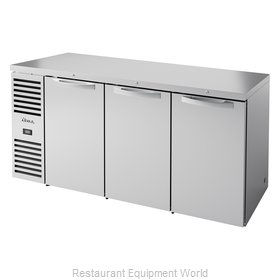 True TBR72-RISZ1-L-S-SSS-1 Back Bar Cabinet, Refrigerated