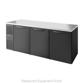 True TBR84-PTSZ1-L-B-SSS-SSS-1 Back Bar Cabinet, Refrigerated, Pass-Thru