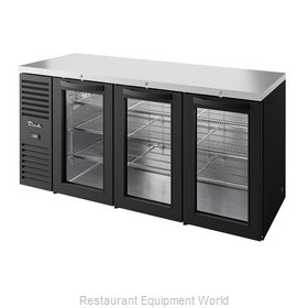 True TBR84-RISZ1-L-B-GGG-1 Back Bar Cabinet, Refrigerated