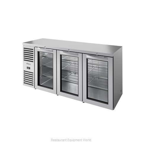 True TBR84-RISZ1-L-S-GGG-1 Back Bar Cabinet, Refrigerated