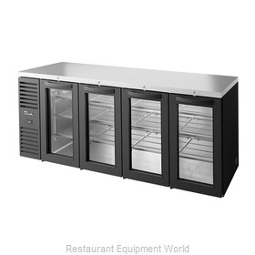 True TBR92-RISZ1-L-B-GGGG-1 Back Bar Cabinet, Refrigerated