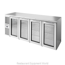 True TBR92-RISZ1-L-S-GGGG-1 Back Bar Cabinet, Refrigerated