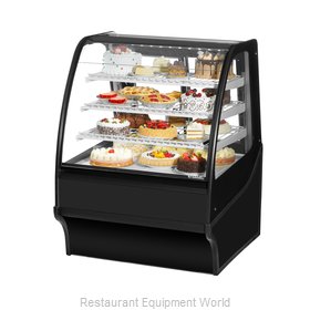 True TDM-R-36-GE/GE-B-W Display Case, Refrigerated Bakery