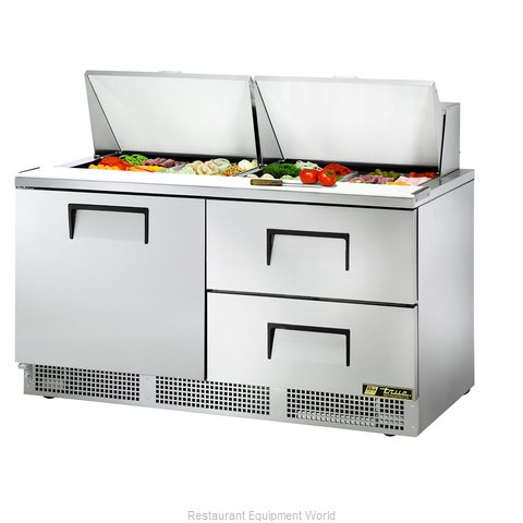True TFP-64-24M-D-2 Refrigerated Counter, Mega Top Sandwich / Salad Unit