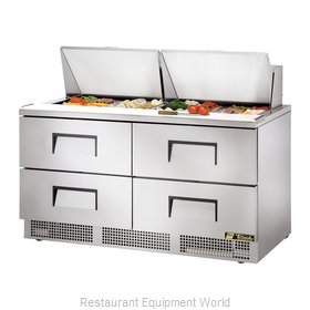 True TFP-64-24M-D-4 Refrigerated Counter, Mega Top Sandwich / Salad Unit