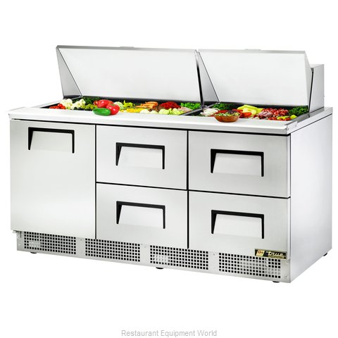 True TFP-72-30M-D-4 Refrigerated Counter, Mega Top Sandwich / Salad Unit