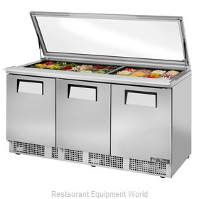 True TFP-72-30M-FGLID Refrigerated Counter, Mega Top Sandwich / Salad Unit