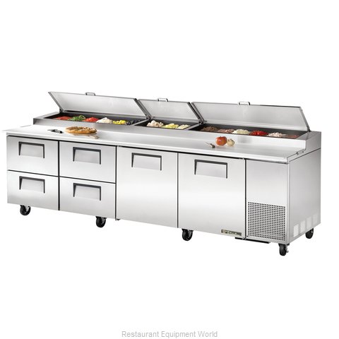 True TPP-119D-4 Refrigerated Counter, Pizza Prep Table