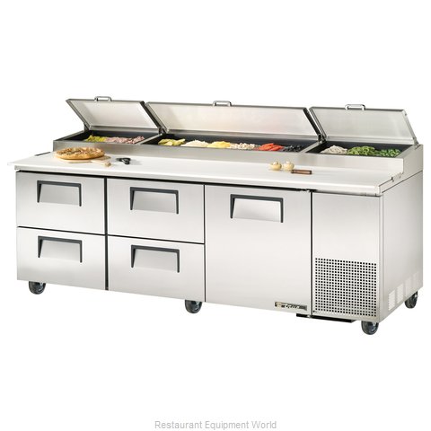 True TPP-93D-4 Refrigerated Counter, Pizza Prep Table
