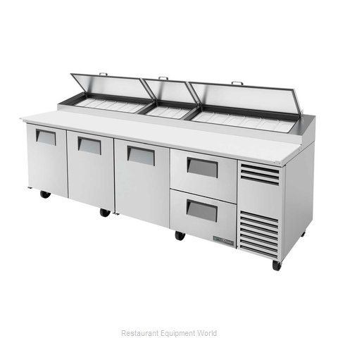 True TPP-AT-119D-2-HC Refrigerated Counter, Pizza Prep Table