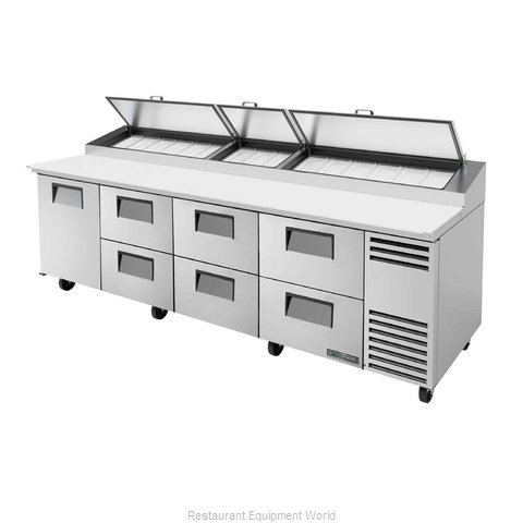 True TPP-AT-119D-6-HC Refrigerated Counter, Pizza Prep Table