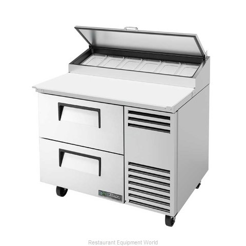 True TPP-AT-44D-2-HC Refrigerated Counter, Pizza Prep Table
