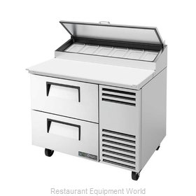 True TPP-AT-44D-2-HC Refrigerated Counter, Pizza Prep Table