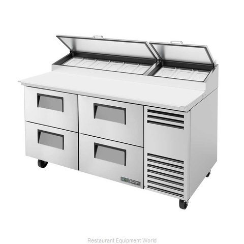 True TPP-AT-67D-4-HC Refrigerated Counter, Pizza Prep Table