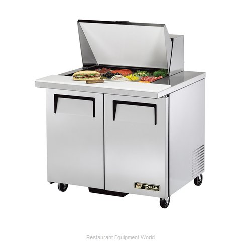 True TSSU-36-12M-B-HC Refrigerated Counter, Mega Top Sandwich / Salad Unit