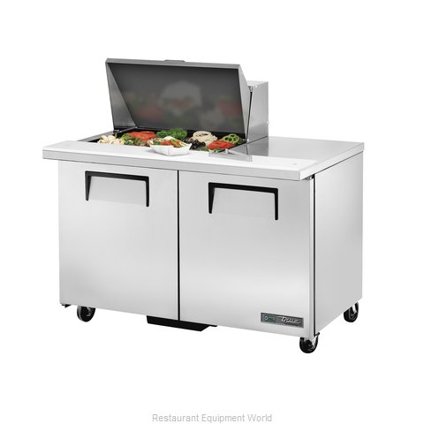 True TSSU-48-12M-B-HC Refrigerated Counter, Mega Top Sandwich / Salad Unit
