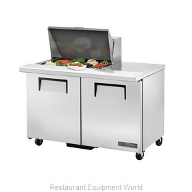 True TSSU-48-12M-B-HC Refrigerated Counter, Mega Top Sandwich / Salad Unit