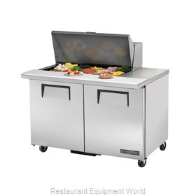 True TSSU-48-15M-B-HC Refrigerated Counter, Mega Top Sandwich / Salad Unit
