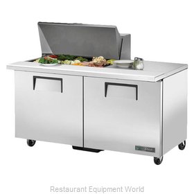 True TSSU-60-15M-B-HC Refrigerated Counter, Mega Top Sandwich / Salad Unit