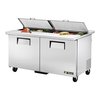 True TSSU-60-16-DS-ST-HC Refrigerated Counter, Sandwich / Salad Top