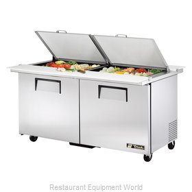 True TSSU-60-24M-B-DS-ST-HC Refrigerated Counter, Mega Top Sandwich / Salad Unit