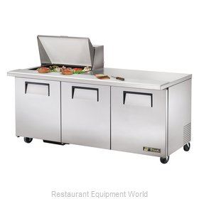 True TSSU-72-12M-B-HC Refrigerated Counter, Mega Top Sandwich / Salad Unit