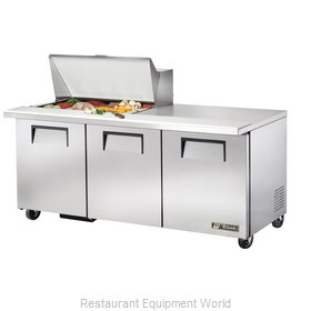 True TSSU-72-15M-B-HC Refrigerated Counter, Mega Top Sandwich / Salad Unit