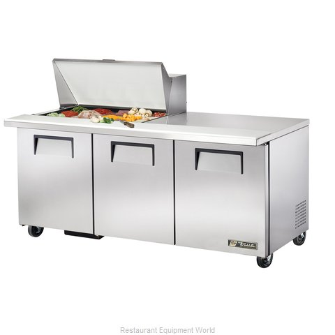True TSSU-72-15M-B Refrigerated Counter, Mega Top Sandwich / Salad Unit