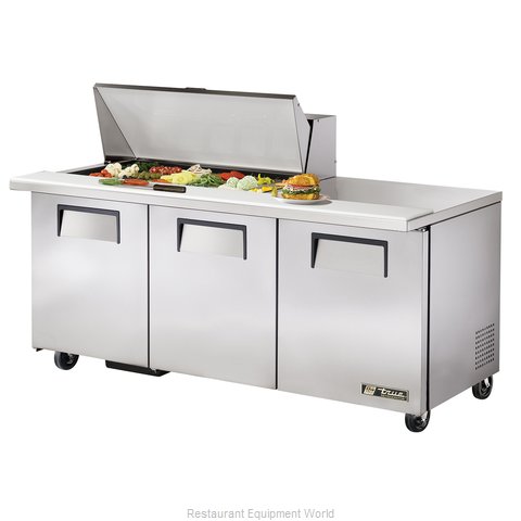 True TSSU-72-18M-B Refrigerated Counter, Mega Top Sandwich / Salad Unit