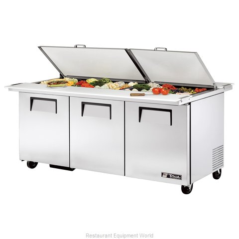 True TSSU-72-30M-B-DS-ST-HC Refrigerated Counter, Mega Top Sandwich / Salad Unit