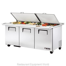 True TSSU-72-30M-B-DS-ST-HC Refrigerated Counter, Mega Top Sandwich / Salad Unit