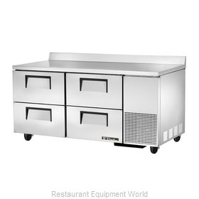 True TWT-67D-4-HC Refrigerated Counter, Work Top