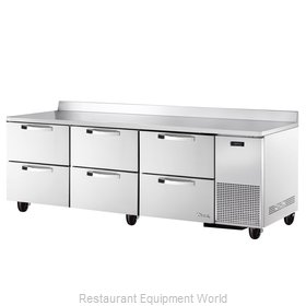 True TWT-93D-6-HC~SPEC3 Refrigerated Counter, Work Top
