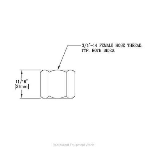 TS Brass 146X Pre-Rinse Faucet, Parts & Accessories