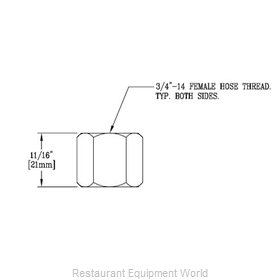 TS Brass 146X Pre-Rinse Faucet, Parts & Accessories