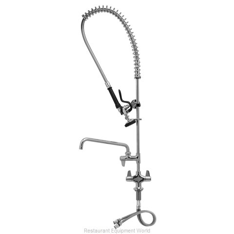 TS Brass 5PR-2S08 Pre-Rinse Faucet Assembly, with Add On Faucet