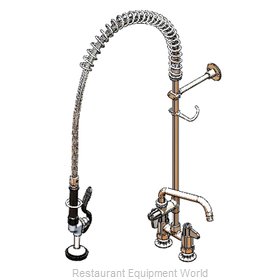 TS Brass 5PR-4DLS08 Pre-Rinse Faucet Assembly, with Add On Faucet