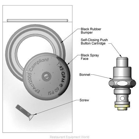 TS Brass 5SV-KIT Pre-Rinse Faucet Assembly